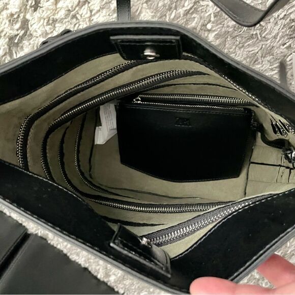 NWT Zara Zippered Bucket Bag - Picture 9 of 13